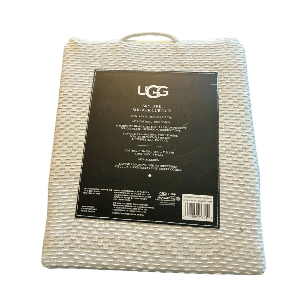 UGG SKYLARK SHOWER CURTAIN NWT